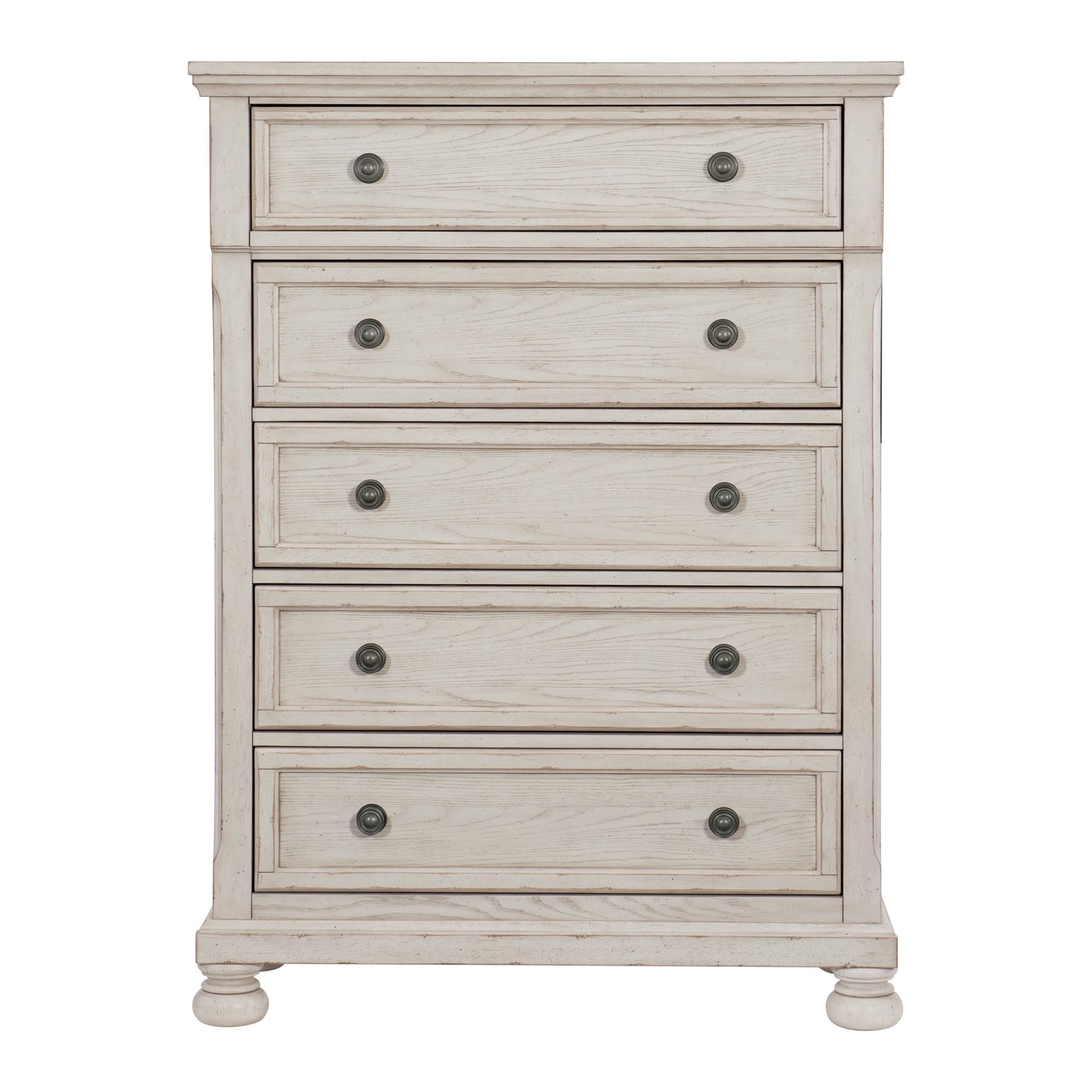 Homlegance Chest Bethel Collection In Wire-Brushed White Finish
