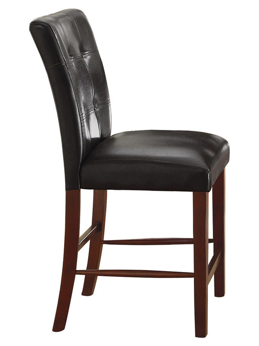 Homelegance Decatur 2 Counter Height Chair in Espresso Leatherette