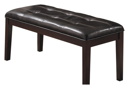 Homelegance Decatur Dining Bench in Espresso Leatherette