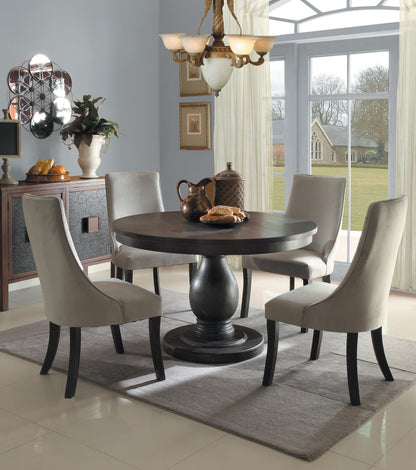 Homelegance Dandelion 5PC Dining Set Round Table & 4 Chair in Rustic Brown