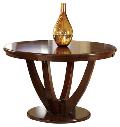 Homelegance VanBure 5PC Dining Set Round Table & 4 Chair in Dark Brown