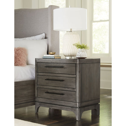 Modus Cicero Three-Drawer Nightstand in Rustic Latte