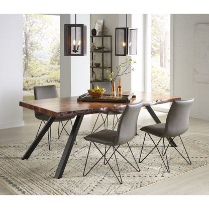 Modus Reese 5PC Rectangular Dining Table Set in Natural Acacia