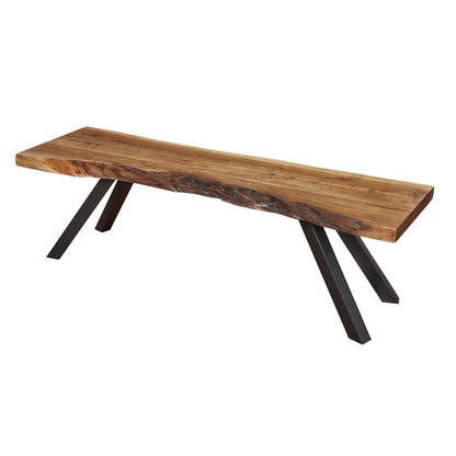 Modus Reese Solid Wood Dining Bench in Natural Acacia