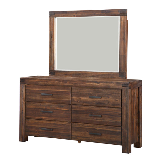 Modus Meadow Dresser Mirror in Brick Brown