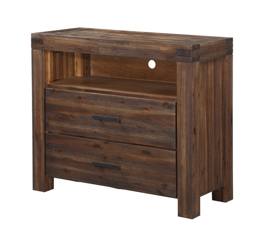 Modus Meadow Media Chest in Brick Brown