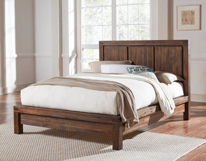 Modus Meadow E King Platform Bed in Brick Brown