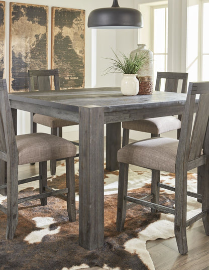 Modus Meadow 5PC Counter Table & 4 Counter Chair Set in Graphite