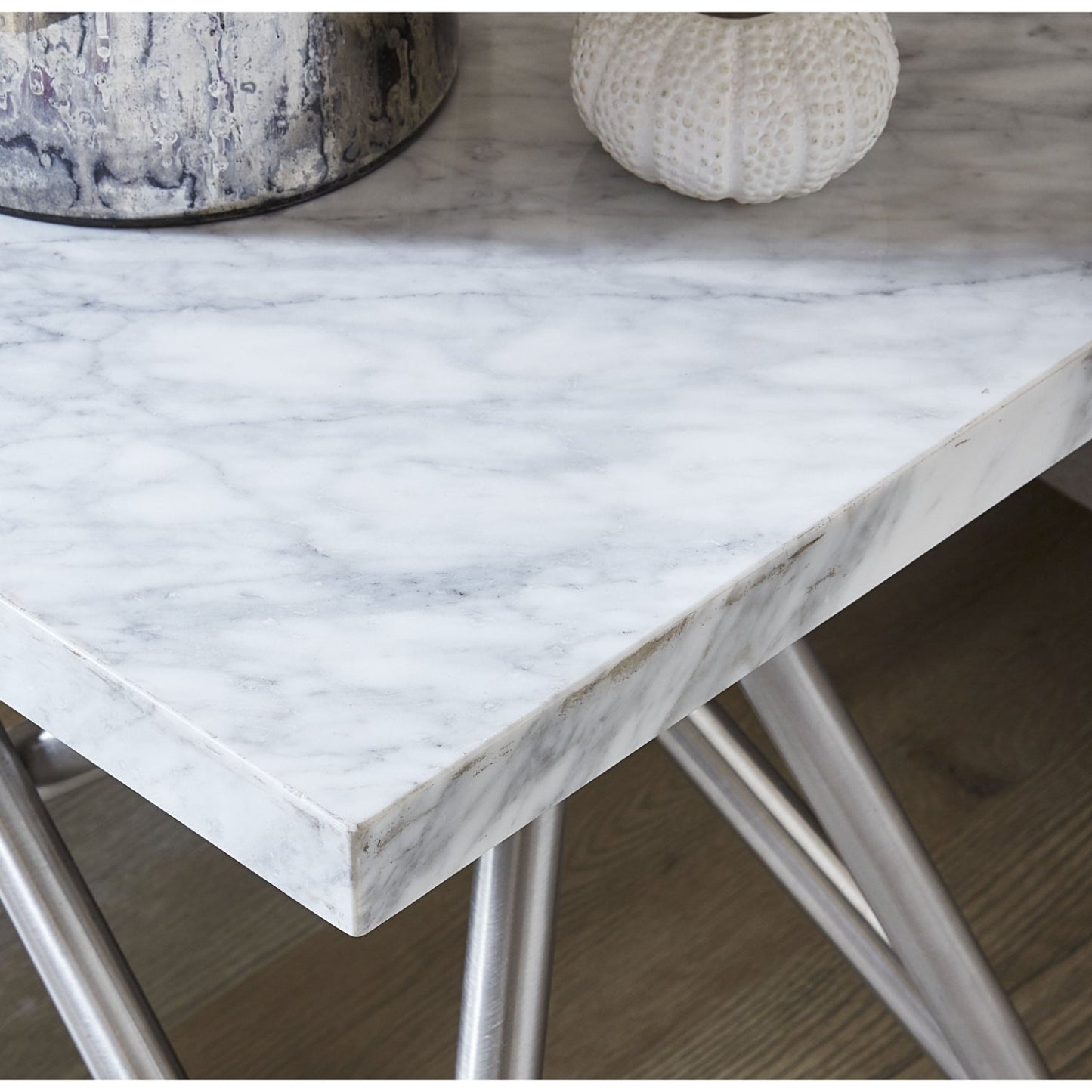 Modus Coral Console Table in Marble