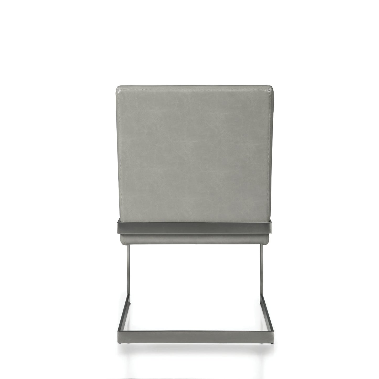 Modus Coral Synthetic Leather Upholstered 2 Dining Chair in Antique Grey
