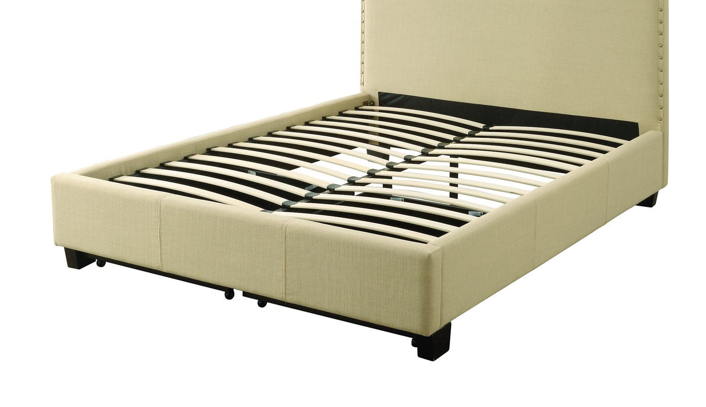 Modus Geneva Cal King Tavel Storage Bed in Tumbleweed