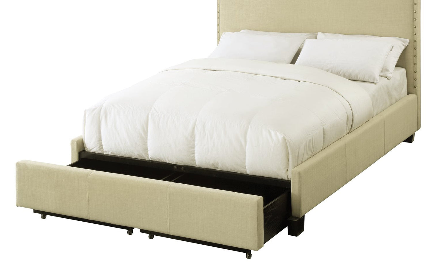 Modus Geneva Full Tavel Storage Bed in Tumbleweed