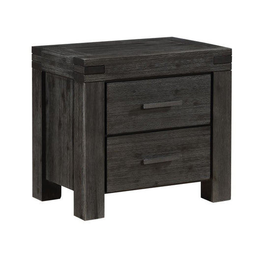 Modus Meadow Two Drawer Nightstand in Graphite