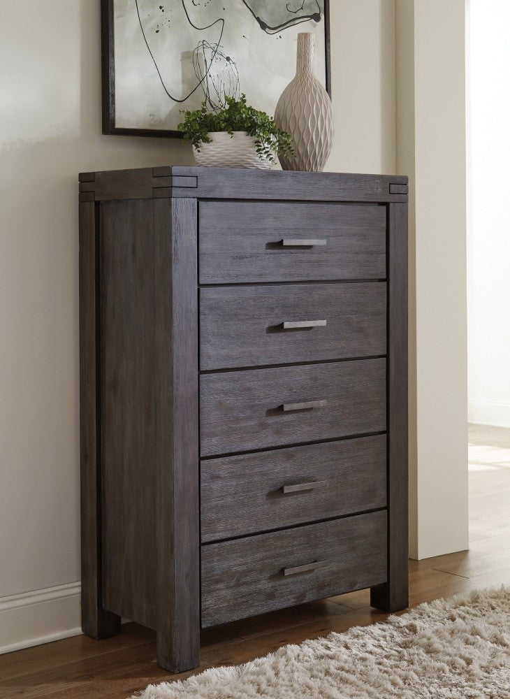 Modus Meadow Five Drawer Chest in Graphite