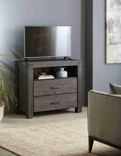 Modus Meadow Two Drawer Media Chest in Graphite