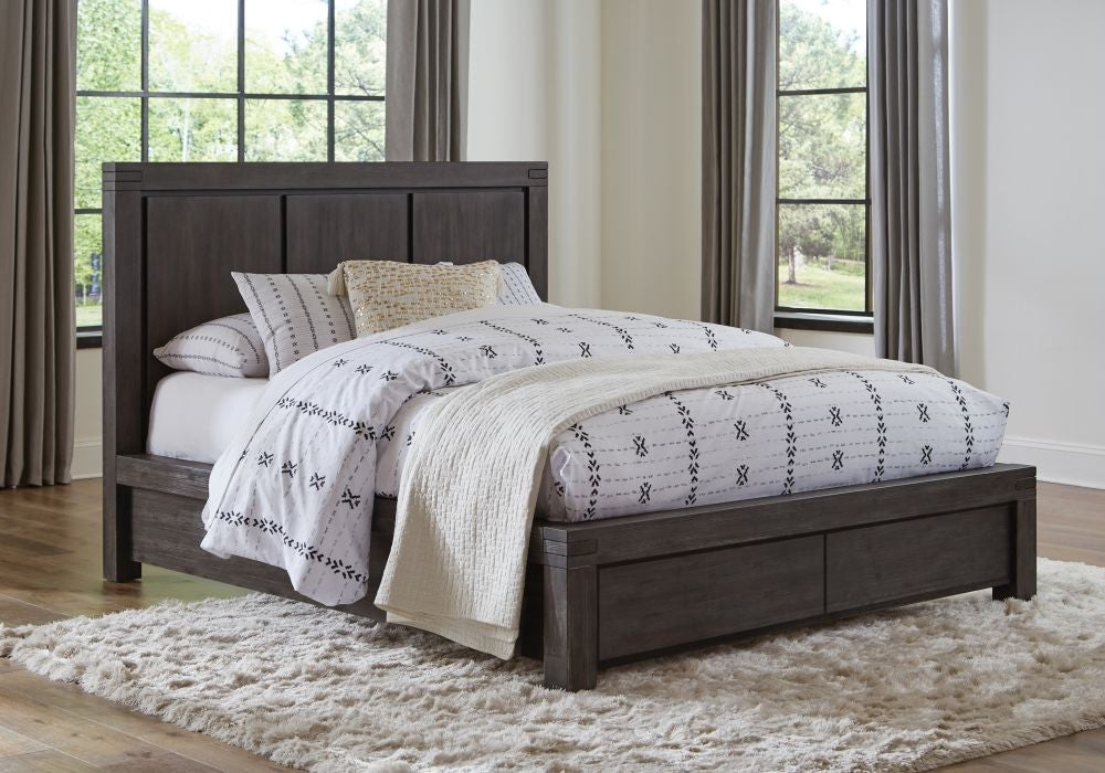 Modus Meadow King Storage Bed in Graphite