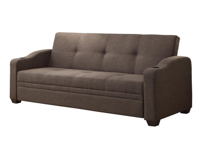 Homelegance Caffery Convertible Sofa in Fabric - Dark Grey