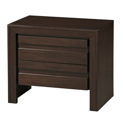 Modus Element 4PC Cal King Bedroom Set with Nightstand in Chocolate Brown