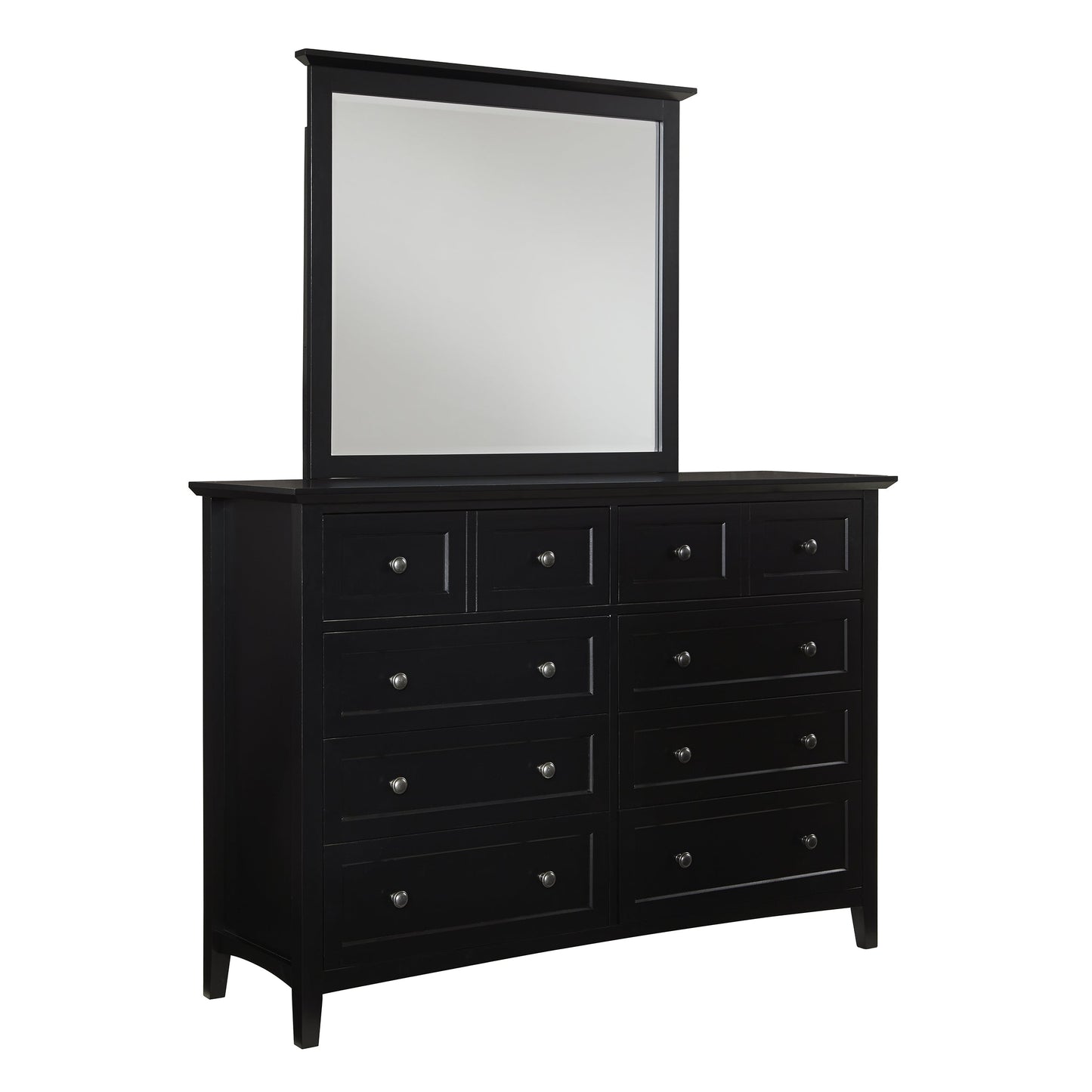 Modus Paragon 6PC Full Storage Bedroom Set in Black
