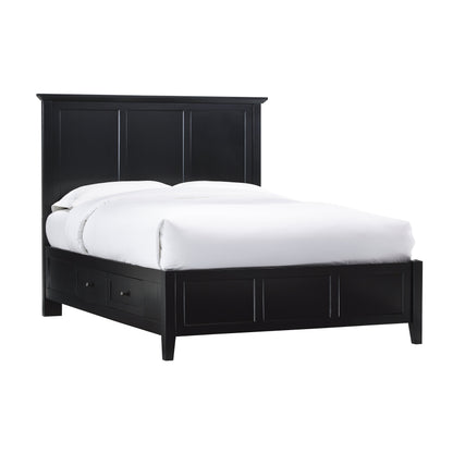 Modus Paragon 4PC Queen Storage Bedroom Set w Chest in Black