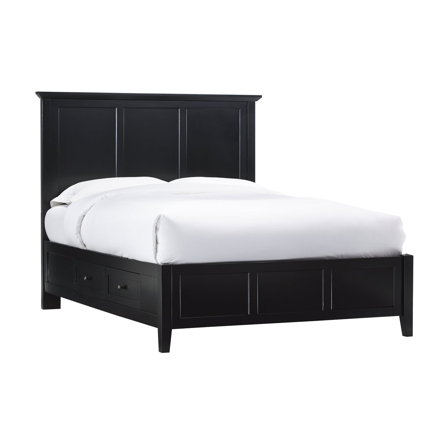 Modus Paragon 4PC Full Storage Bedroom Set w Chest in Black