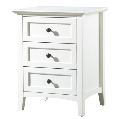 Modus Paragon 4PC Full Bedroom Set w Nightstand in White