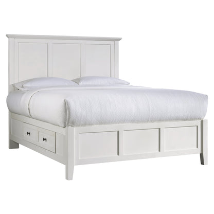 Modus Paragon 4PC Queen Storage Bedroom Set w Nightstand in White