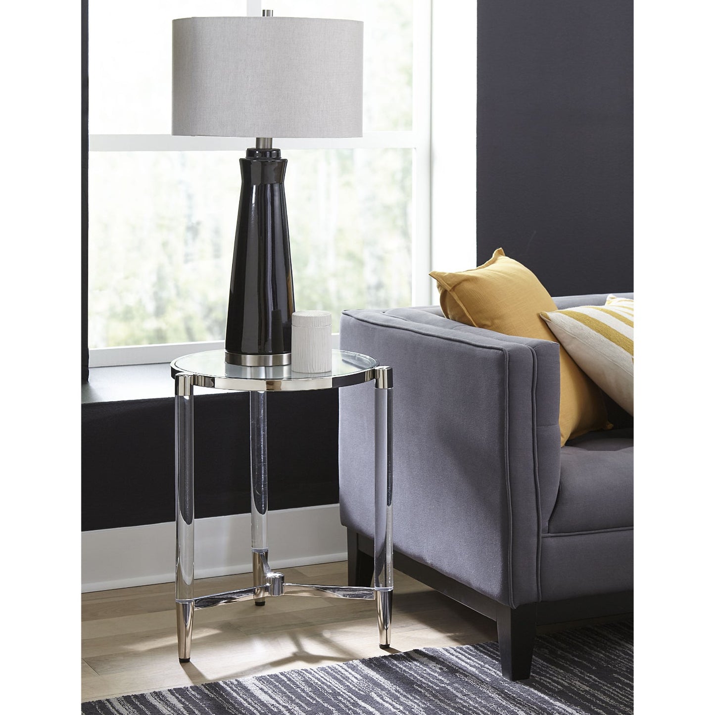 Modus Marilyn 2 PC Round Coffee & End Table in White