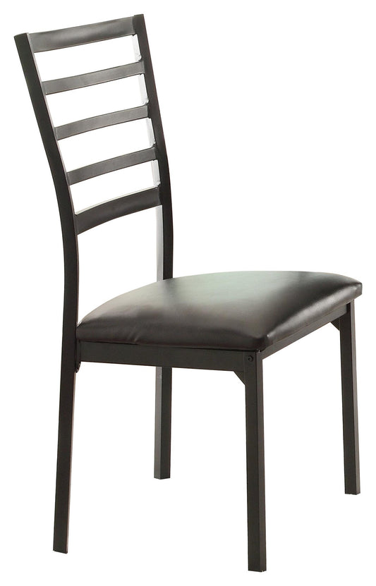 Homelegance Flannery Metal 4 Dining Chair in Dark Brown
