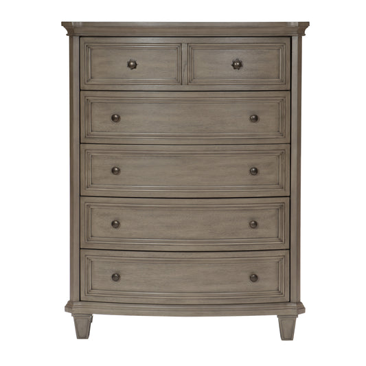 Homlegance Chest Vermillion Collection In Gray Cashmere Finish