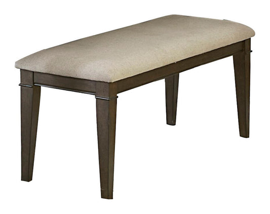 Homelegance Makah Dining Bench in Natural Fabric