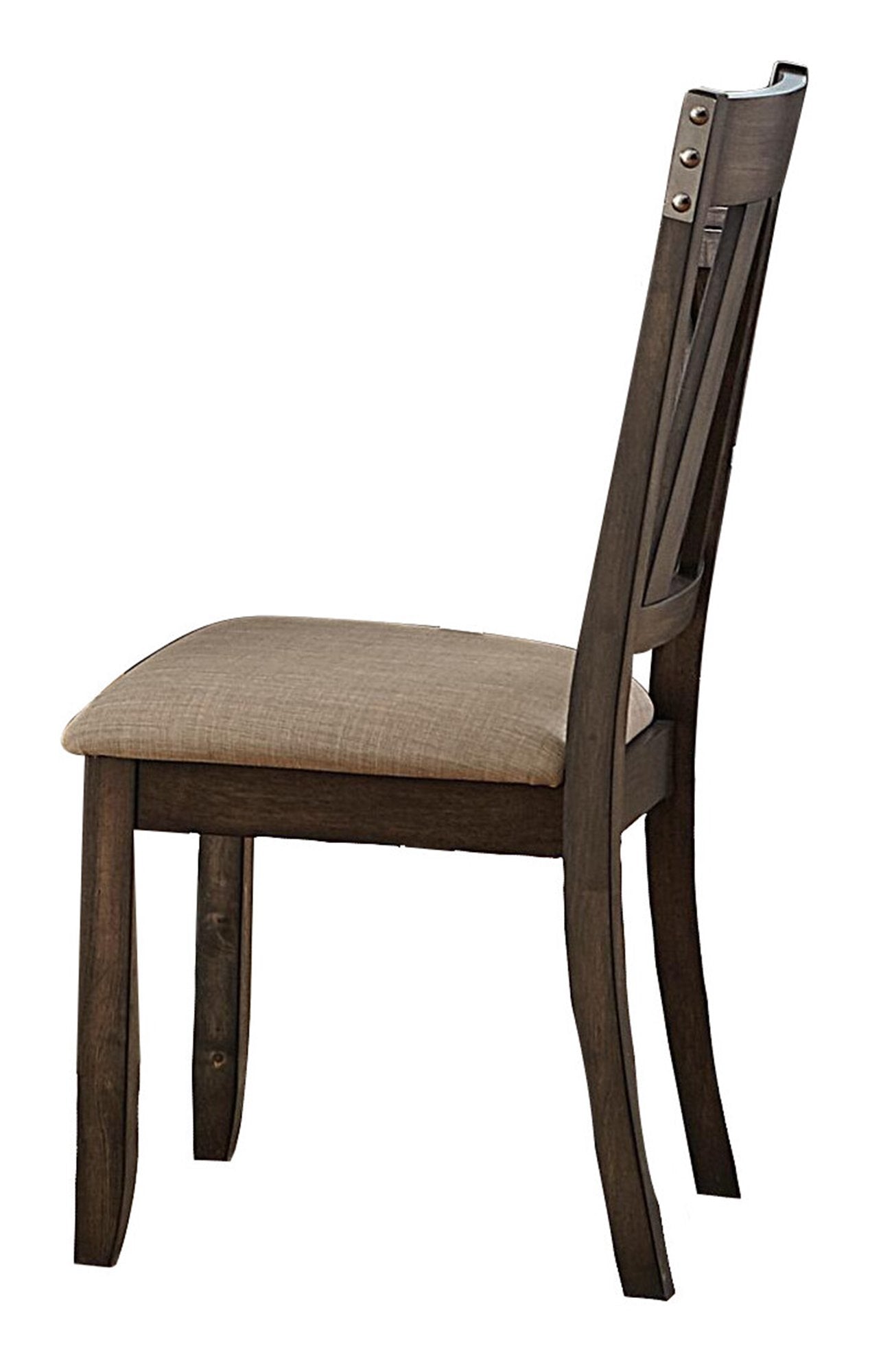 Homelegance Mattawa 2 Dining Chair in Rustic Brown