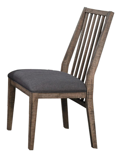Homelegance Codie 2 Dining Side Chair in Rustic Wood
