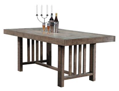 Homelegance Codie 7PC Dining Set Table, 4 Chair, Bench, Server in Rustic Wood