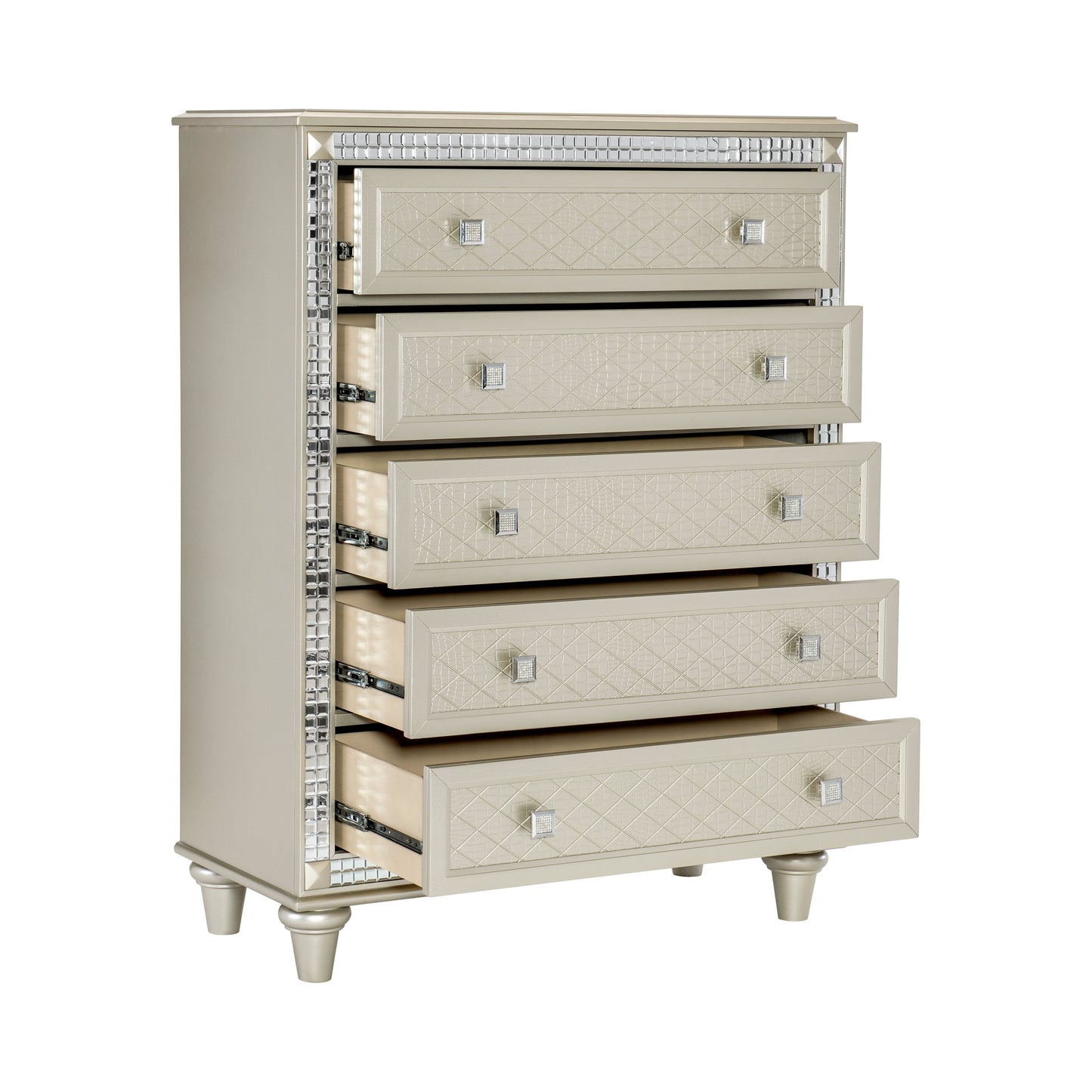 Homlegance Chest Juliette Collection In Champagne Finish