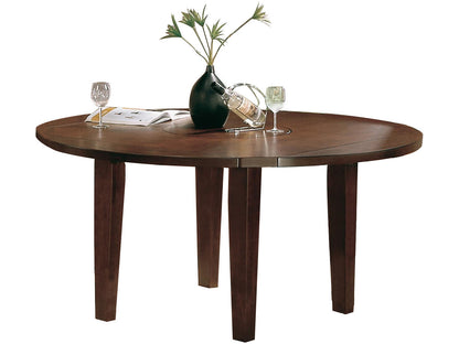 Homelegance Ameillia 6PC Dining Set Round Table, 4 Chair, Server in Dark Brown