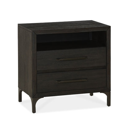 Modus Lucerne Two-Drawer Nightstand in Vintage Coffee