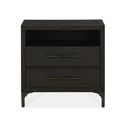 Modus Lucerne Two-Drawer Nightstand in Vintage Coffee