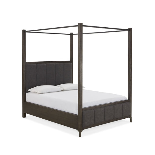Modus Lucerne Queen Canopy Bed in Vintage Coffee