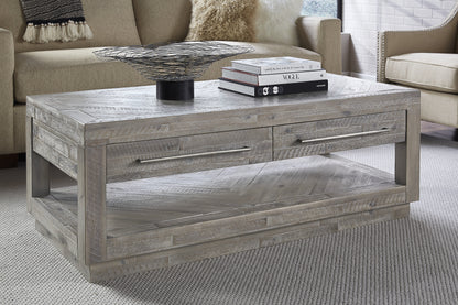 Modus Alexandra Rectangular Coffee Table in Rustic Latte