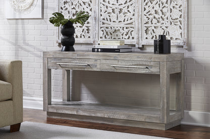 Modus Alexandra Rectangular Console Table in Rustic Latte