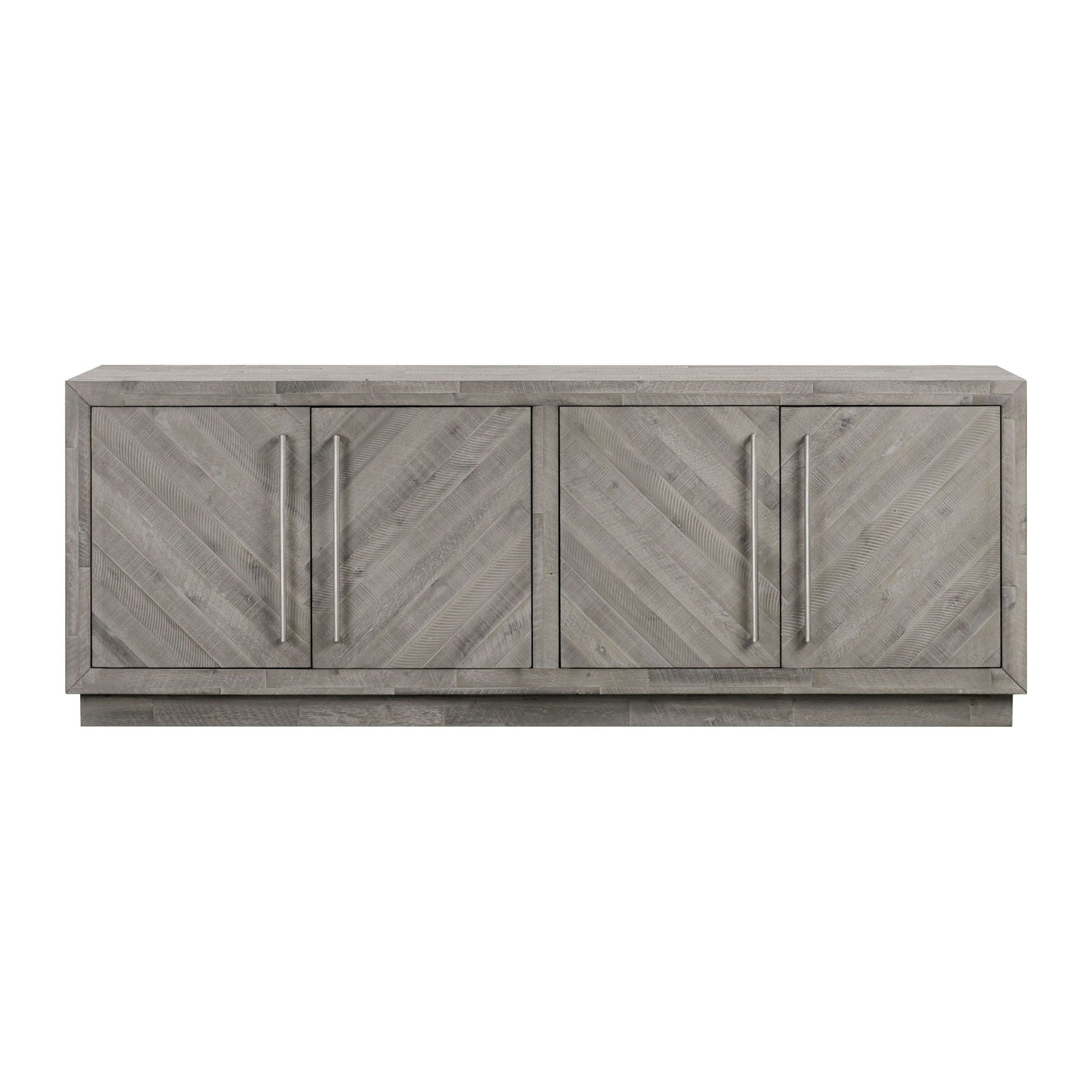 Modus Alexandra Solid Wood 74" Media Console in Rustic Latte