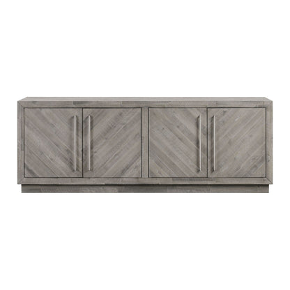 Modus Alexandra Solid Wood 74" Media Console in Rustic Latte