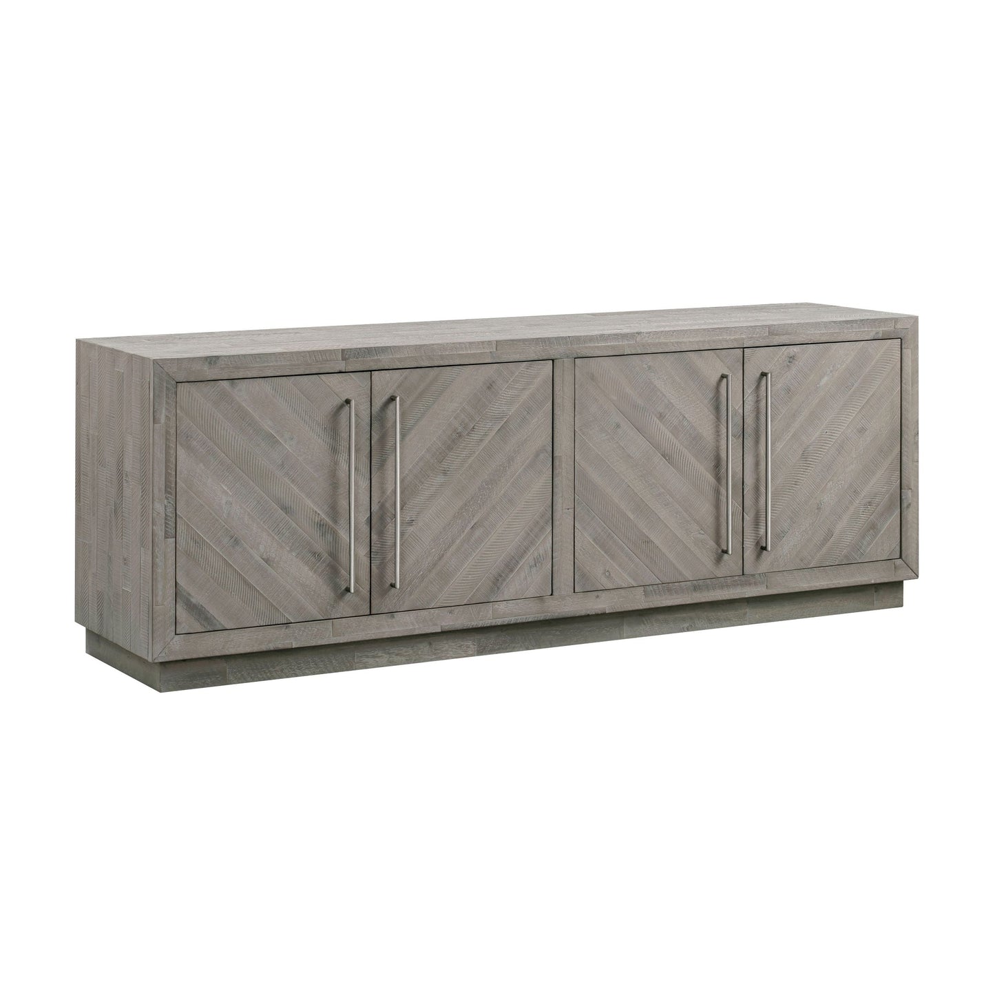 Modus Alexandra Solid Wood 74" Media Console in Rustic Latte