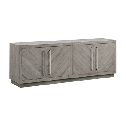 Modus Alexandra Solid Wood 74" Media Console in Rustic Latte