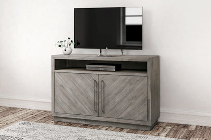 Modus Alexandra Solid Wood 54" Media Console in Rustic Latte