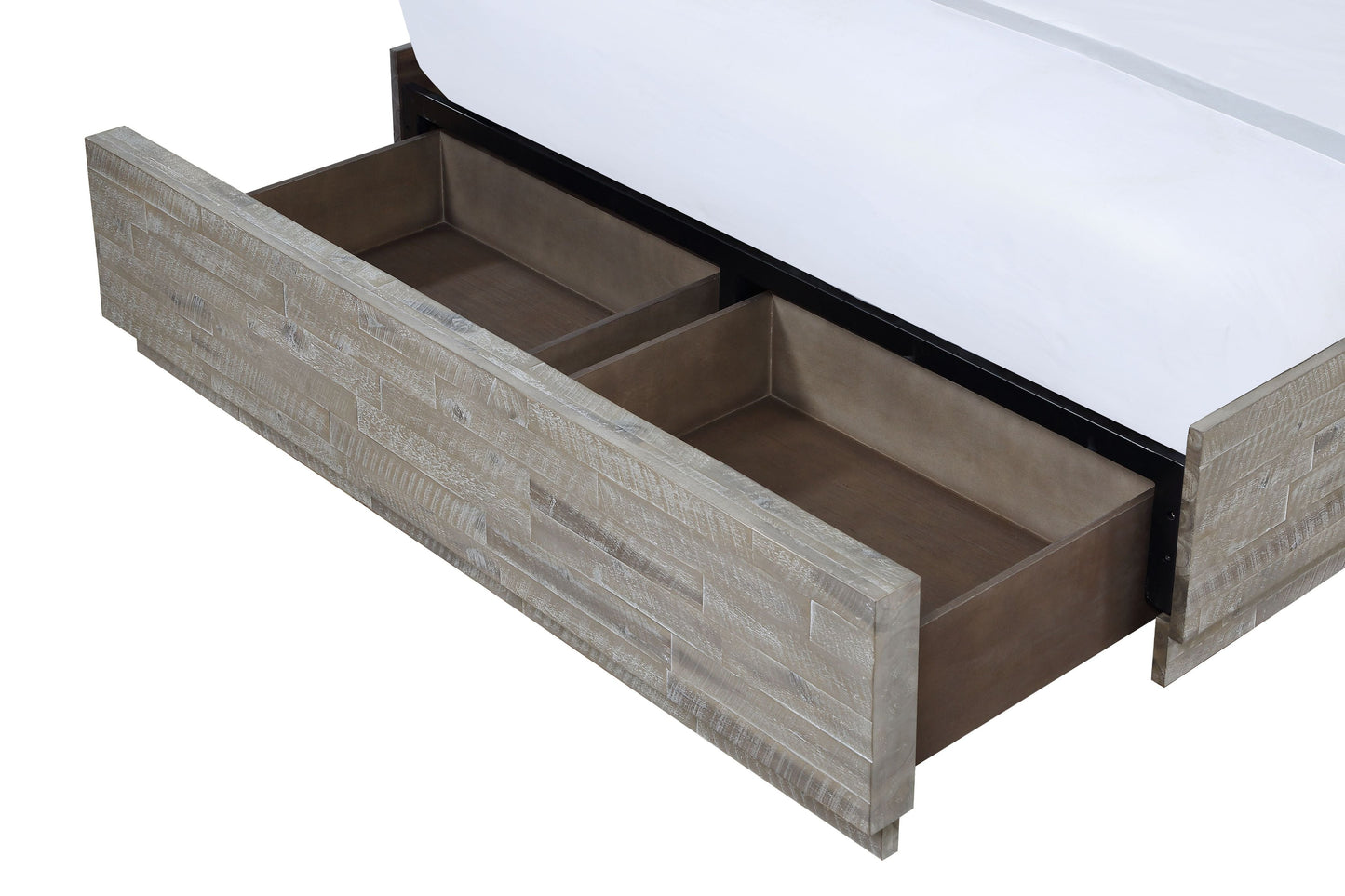 Modus Alexandra Full Storage Bed in Rustic Latte