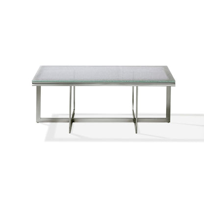 Modus Eliza 3 PC Coffee, End & Console Table Set in Ultra White