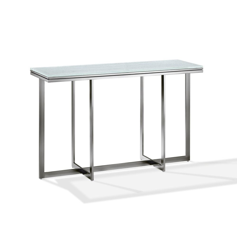 Modus Eliza Media Console Table in Ultra White