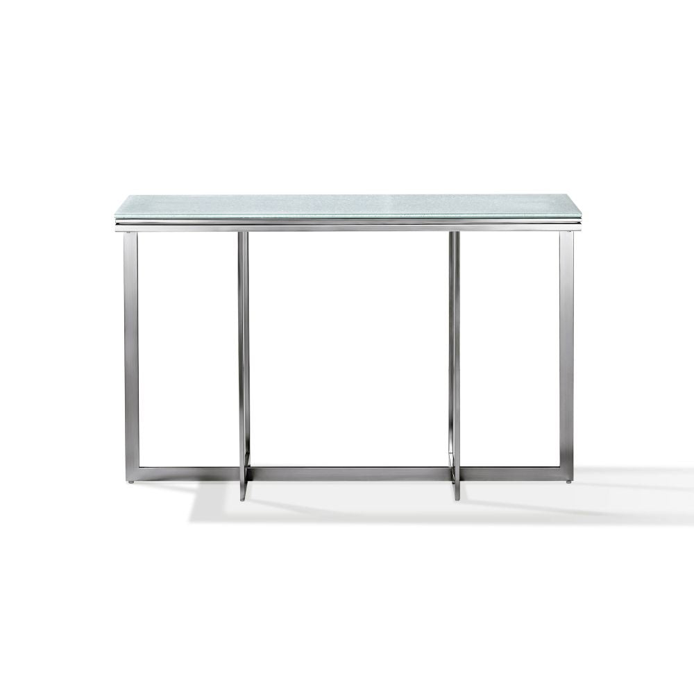 Modus Eliza Media Console Table in Ultra White